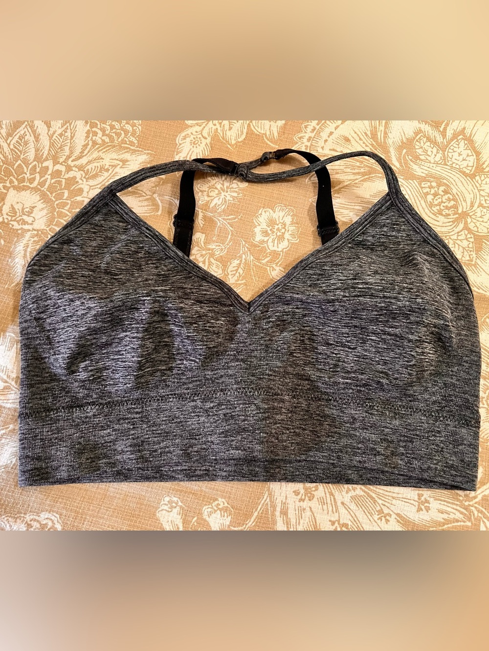 Secret Treasures Heather Gray Seamless Sports Bra